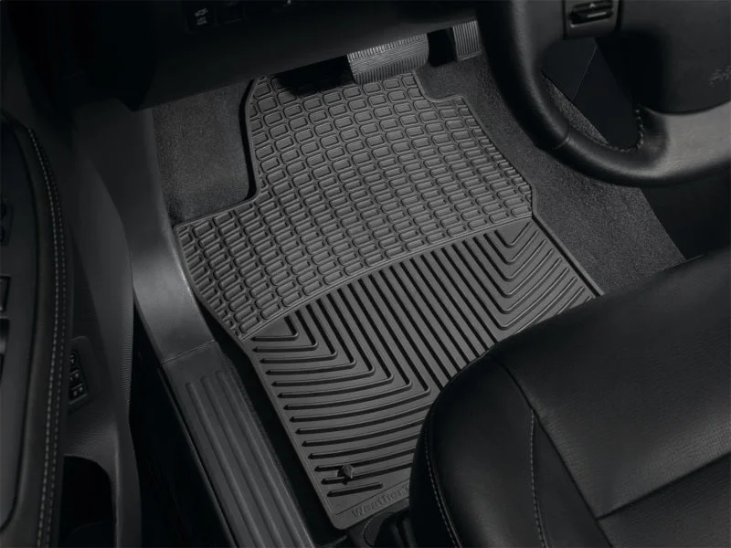 WeatherTech 08-11 Nissan Titan Front Rubber Mats - Black - Installation View