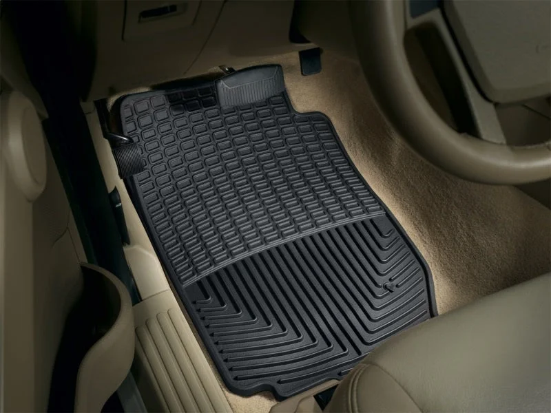 WeatherTech 02-05 Ford Explorer Front Rubber Mats - Black - Installation View