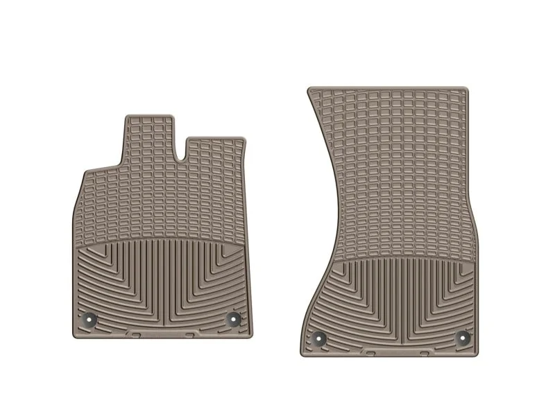 WeatherTech 12+ Audi A6/S6 Front Rubber Mats - Tan - Side View