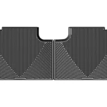 WeatherTech 2015+ Ford F-150 SuperCrew Rear Rubber Mats - Black - Side View
