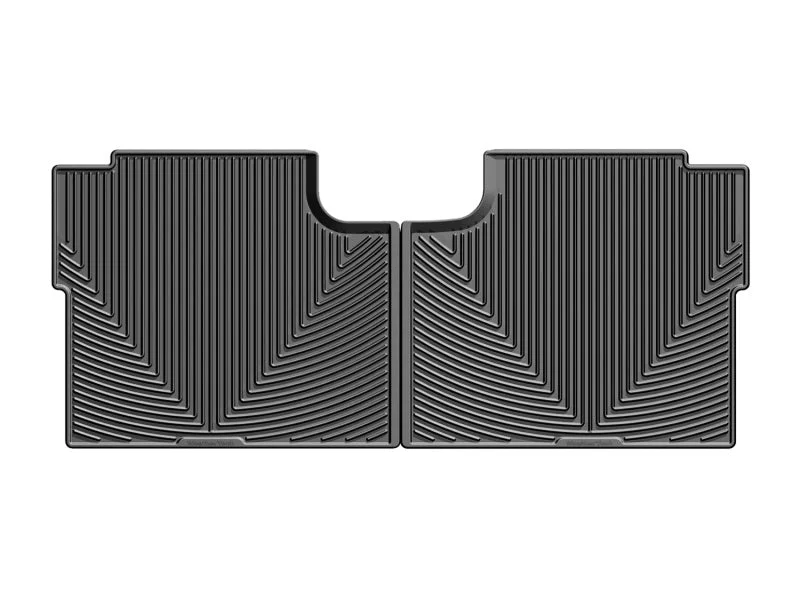 WeatherTech 2015+ Ford F-150 SuperCrew Rear Rubber Mats - Black - Side View