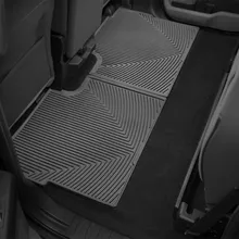 WeatherTech 2015+ Ford F-150 SuperCrew Rear Rubber Mats - Black - Installation View