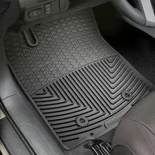 WeatherTech 2016+ Toyota Tacoma Access/Double Cab (A/T Only) Front Rubber Mats - Black - Side View