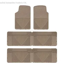 WT Rubber Mats - Rear - Tan - Side View