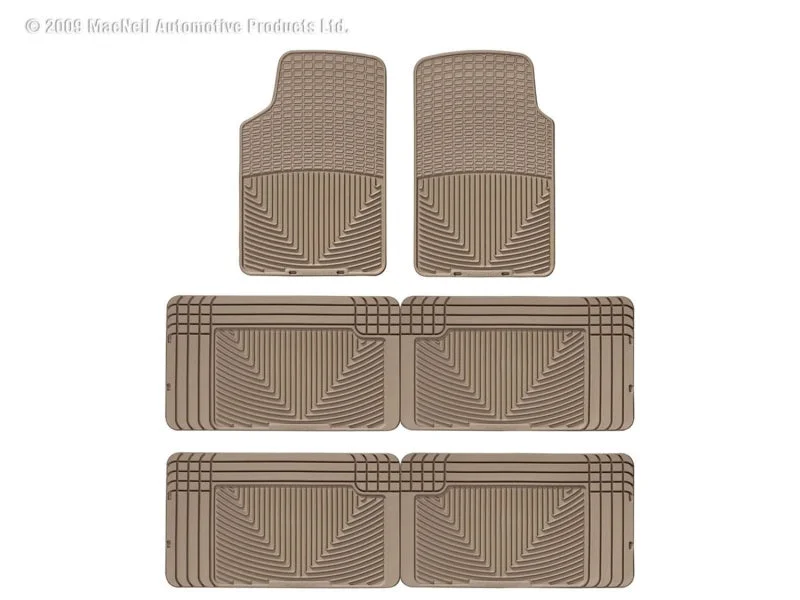 WT Rubber Mats - Rear - Tan - Side View
