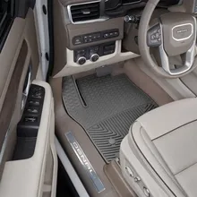 WeatherTech 21+ Cadillac Escalade Front Rubber Mats - Black - Side View