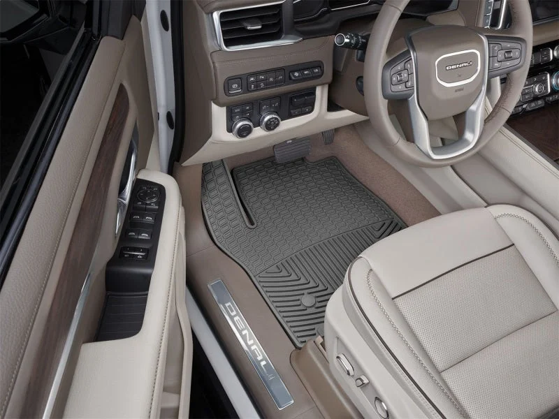 WeatherTech 21+ Cadillac Escalade Front Rubber Mats - Black - Side View