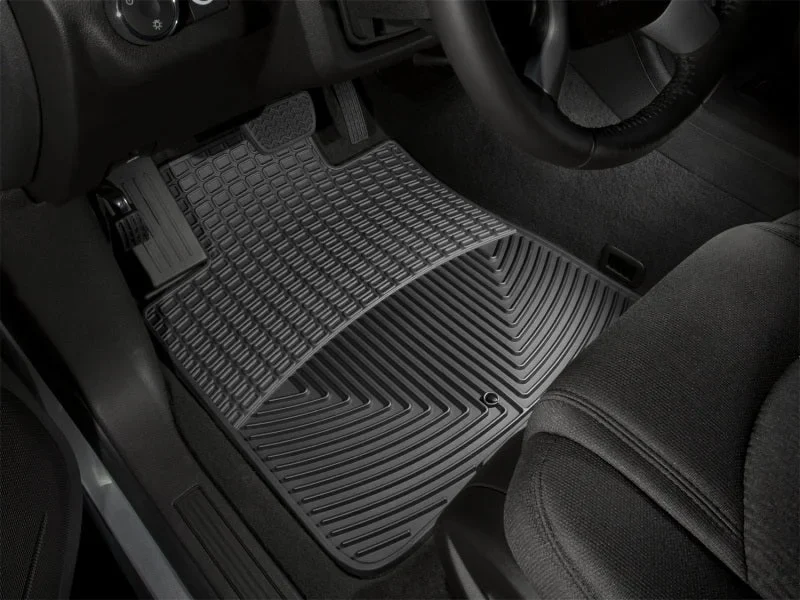 WeatherTech 07+ GMC Acadia Front Rubber Mats - Black - Installation View