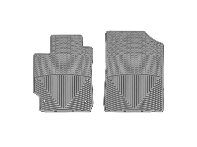WeatherTech 03-13 Mazda 6 Hatch Front Rubber Mats - Grey - Back View