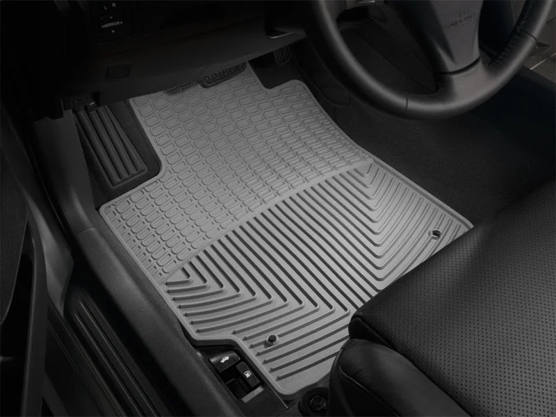 WeatherTech 03-13 Mazda 6 Hatch Front Rubber Mats - Grey - Installation View