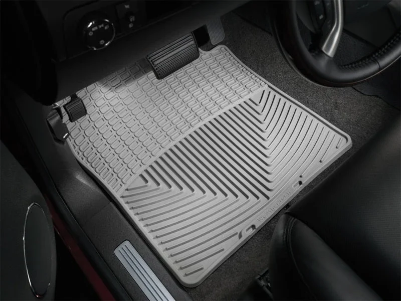 WeatherTech 07+ Chevrolet Avalanche Front Rubber Mats - Grey - Installation View