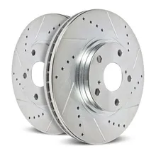 Power Stop 19-20 Ram 1500 Rear Evolution Drilled & Slotted Rotors - Pair - Installation View