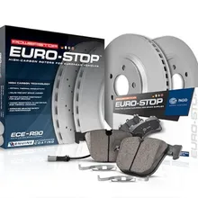 Power Stop 09-11 Audi A4 Front Euro-Stop Brake Kit - Side View