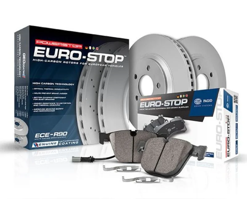 Power Stop 09-11 Audi A4 Front Euro-Stop Brake Kit - Side View