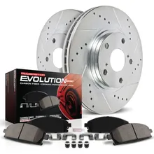 Power Stop 17-19 Chrysler Pacifica Front Z23 Evolution Sport Brake Kit - Side View