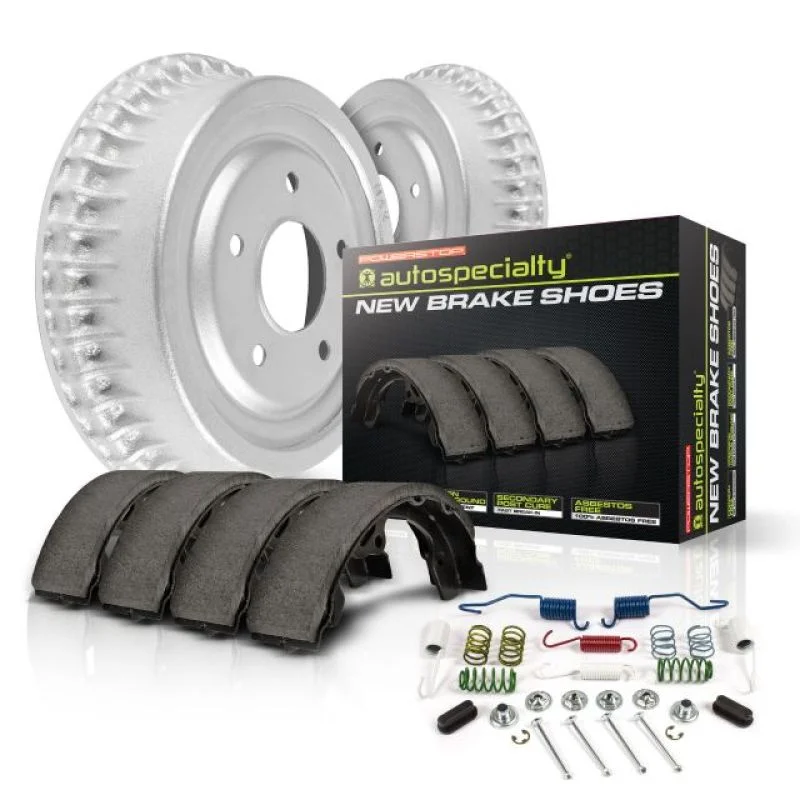 Power Stop 07-08 Honda Fit Rear Autospecialty Drum Kit - Side View