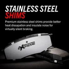 Power Stop 2017 Dodge Durango Front Z36 Truck & Tow Brake Pads w/Hardware - Back View
