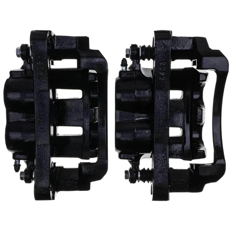 Power Stop 00-05 Ford Excursion Front Black Caliper - Pair w/Bracket - Additional View 7
