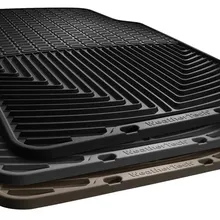 WeatherTech 93 Mercedes-Benz 300CE Front Rubber Mats - Grey - Installation View