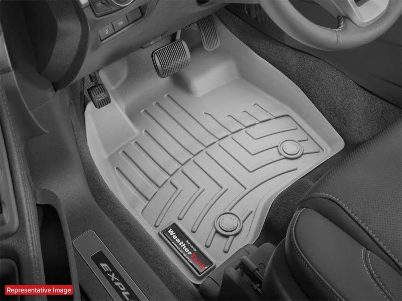 WeatherTech 2nd Row FloorLiner - Black fits 2025-2026 Honda Civic / 2025-2026 Honda Civic Hybrid SPORT - Side View