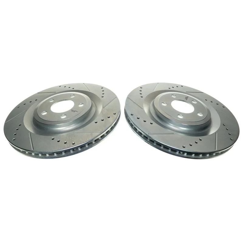PowerStop Drilled & Slotted Rotor (Pair) fits 2020-2023 Ford Explorer LIMITED / 2020-2025 Ford Explorer / 2024 Ford Mustan...