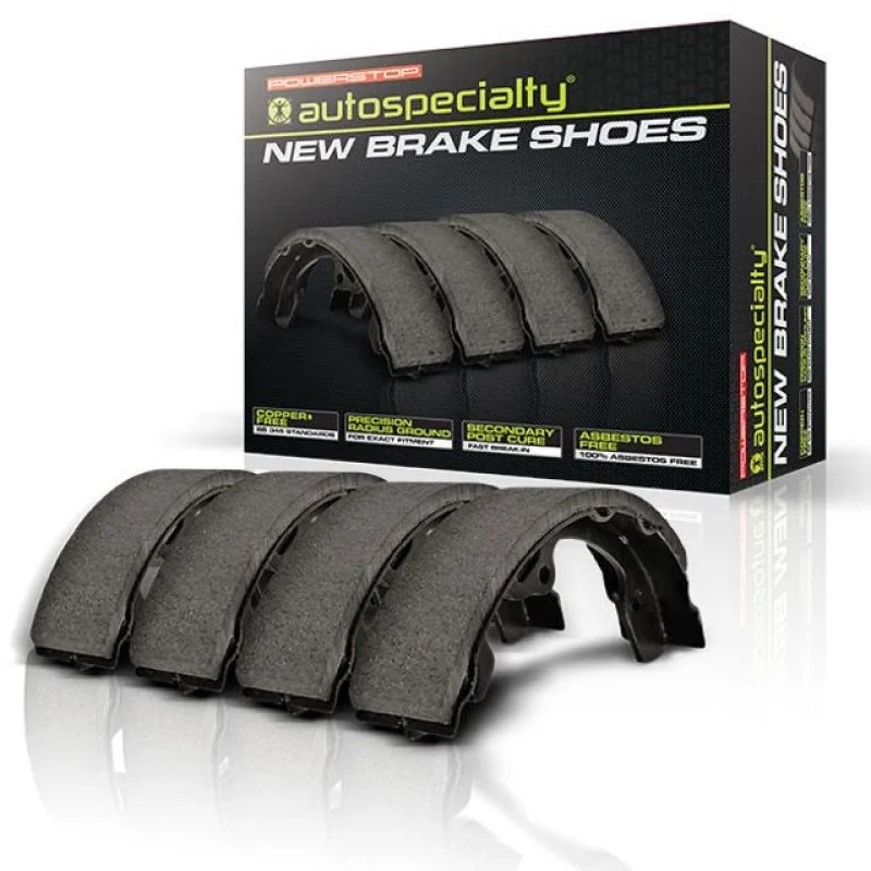 PowerStop Front or Rear Autospecialty Brake Shoes fits 1952-1954 1956 1958-1978 1980-1994 American Motors / Dodge / Ford - Side Vie...