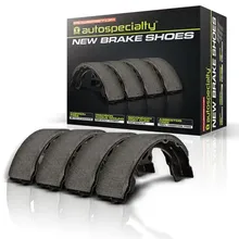 Power Stop Autospecialty Parking Brake Shoes Rear fits 2005-2006 Land Rover LR3 / Range Rover SPORT - Side View