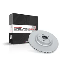 Power Stop Rear Evolution High Carbon Geomet Coated Rotor fits 2007-2016 Mini Cooper - Installation View