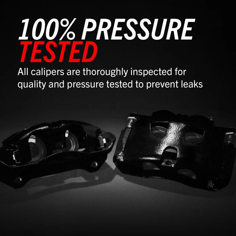 PowerStop Black Rear Caliper - Pair w/Bracket fits 2007-2015 Toyota Sequoia / Tundra - Back View