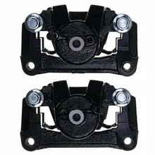 PowerStop Black Rear Caliper - Pair w/Bracket fits 2007-2015 Toyota Sequoia / Tundra - Installation View