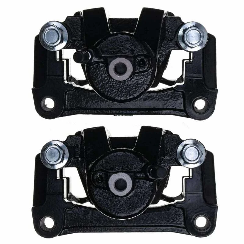 PowerStop Black Rear Caliper - Pair w/Bracket fits 2007-2015 Toyota Sequoia / Tundra - Installation View