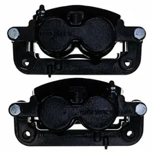 PowerStop Front Black Caliper - Pair w/Bracket fits 2007-2020 Cadillac / Chevrolet / GMC - Side View