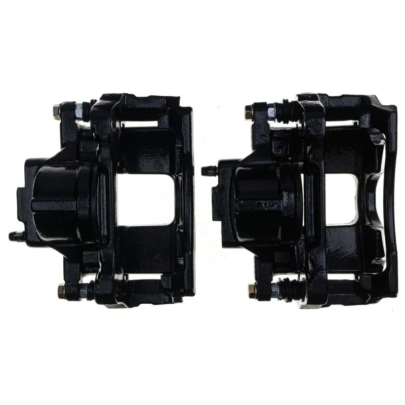 PowerStop Black Front Caliper Pair w/Bracket fits Chrysler Town / 2008-2016 Chrysler Town & / 2014-2016 Dodge Grand Caravan