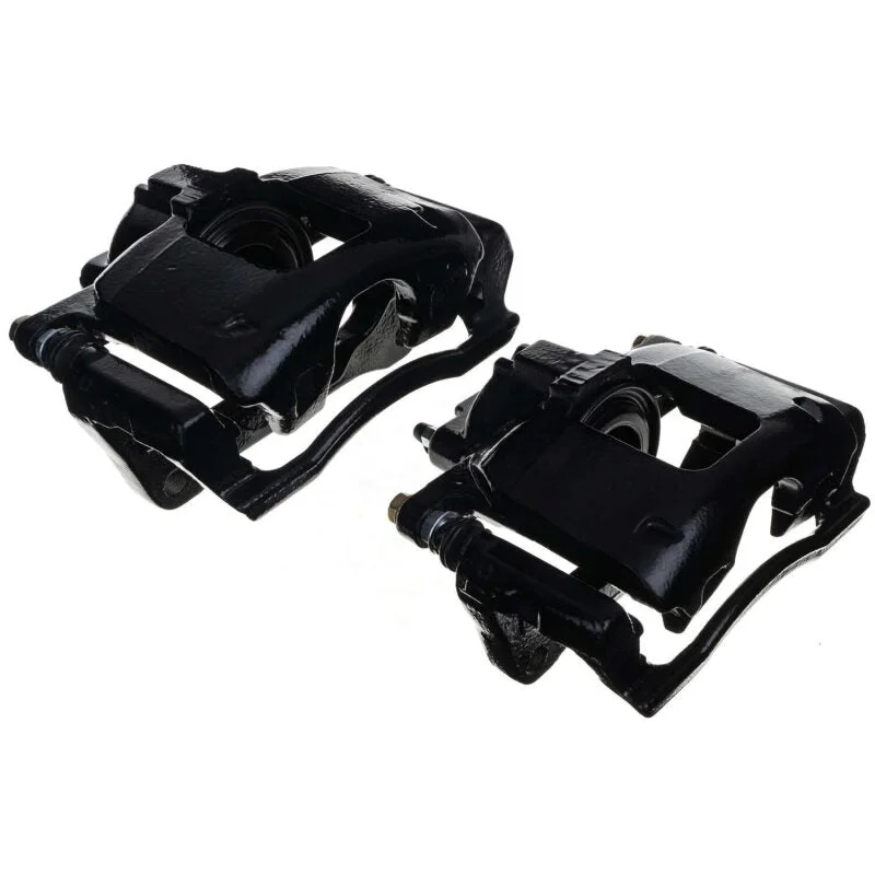 PowerStop Black Front Caliper Pair w/Bracket fits Chrysler Town / 2008-2016 Chrysler Town & / 2014-2016 Dodge Grand Caravan