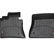 WeatherTech 05-10 Kia Sportage Front FloorLiner - Black - Back View
