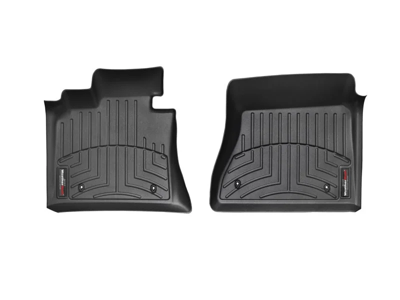 WeatherTech 05-10 Kia Sportage Front FloorLiner - Black - Back View