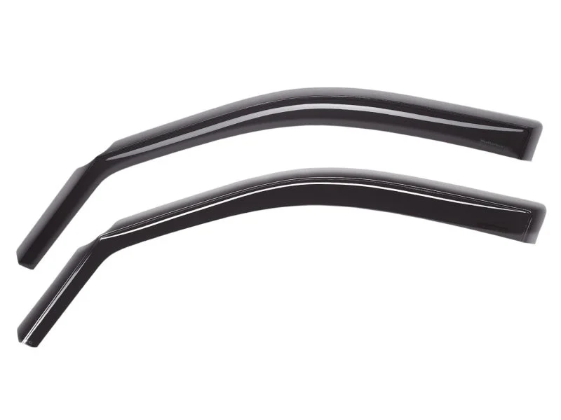 WeatherTech (Double Cab) Front Side Window Deflectors - Dark Smoke fits 2016-2023 Toyota Tacoma - Side View