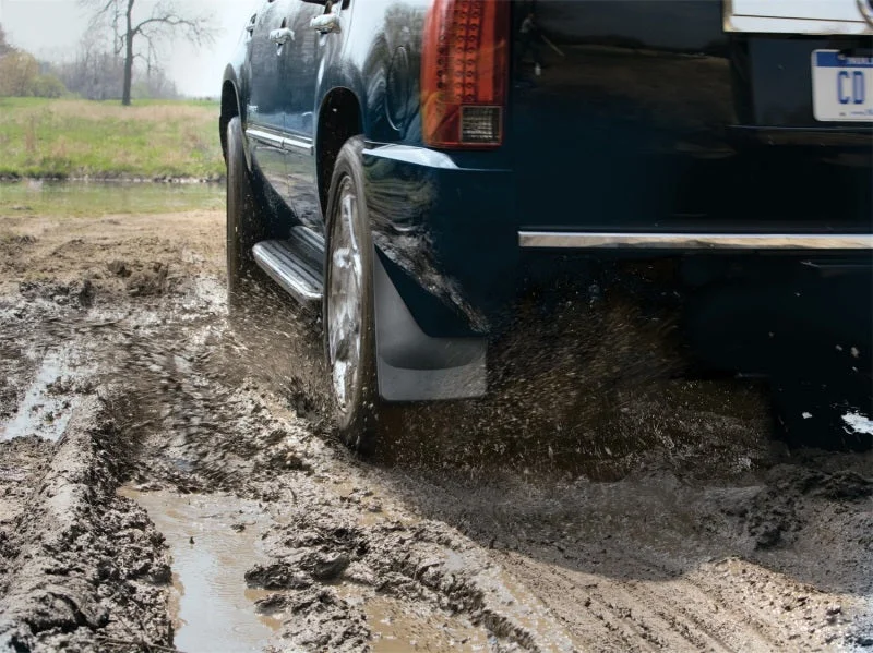 WeatherTech 13-18 Toyota Rav4 No Drill Mudflaps - Black - Side View