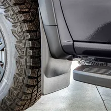 WeatherTech 2022 Chevrolet Silverado 1500 ZR2 No Drill MudFlaps - Black - Side View