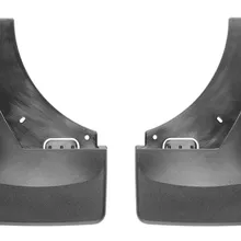 WeatherTech 07+ Chevrolet Suburban No Drill Mudflaps - Black - Installation View