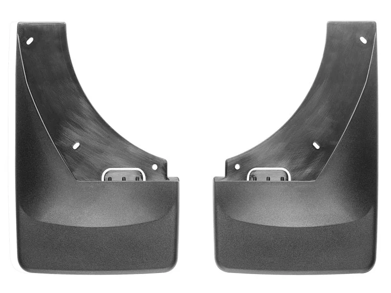 WeatherTech 07+ Chevrolet Suburban No Drill Mudflaps - Black - Installation View