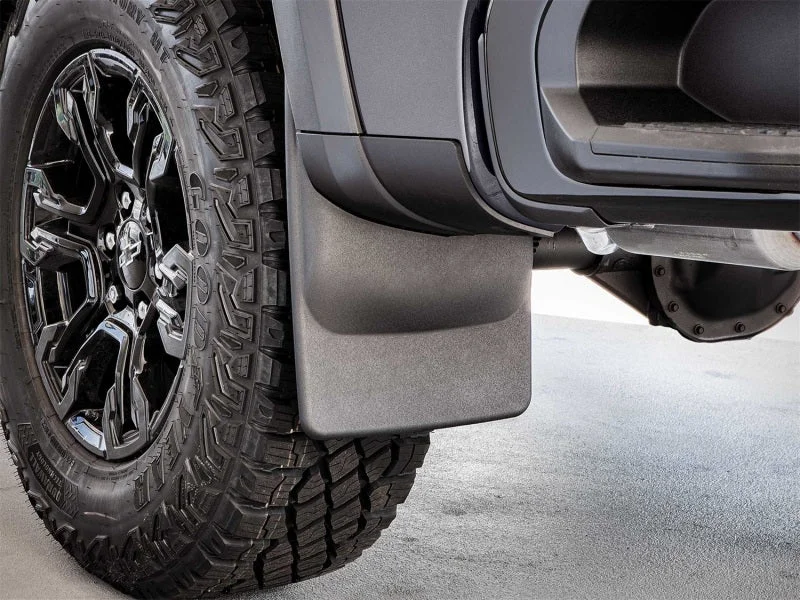 WeatherTech 2022 Chevrolet Silverado 1500 ZR2 No Drill MudFlaps - Black - Side View