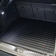 WeatherTech 24-25 Porsche Macan Electric Cargo Liner W/ Bumper Protector - Black - Side View