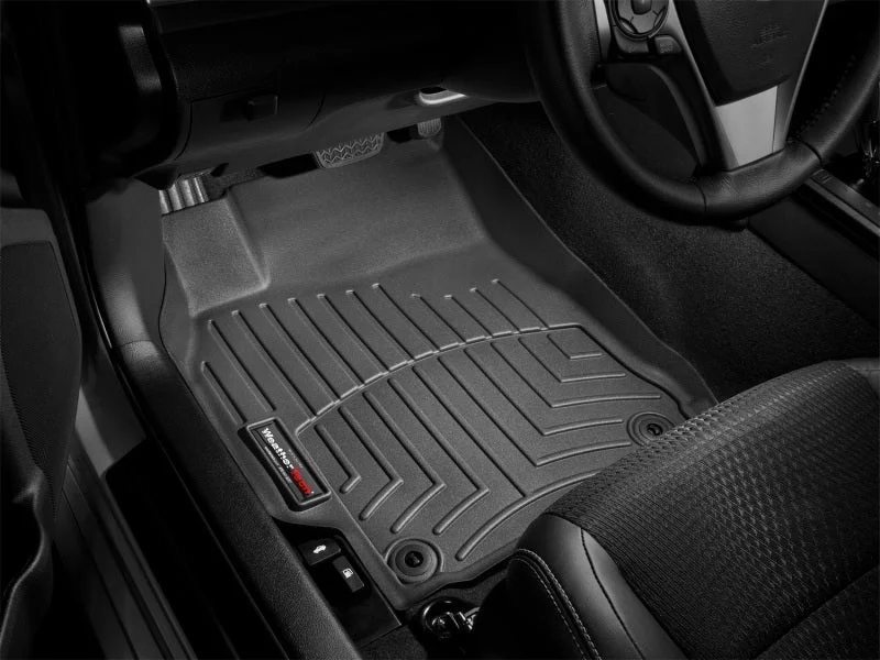 WeatherTech 06+ Honda Ridgeline Front FloorLiner - Black - Installation View