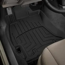 WeatherTech 2014-2018 Subaru Forester Front FloorLiner HP - Black - Back View