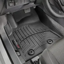 WeatherTech 17+ Toyota Corolla iM Front FloorLiner - Black - Back View