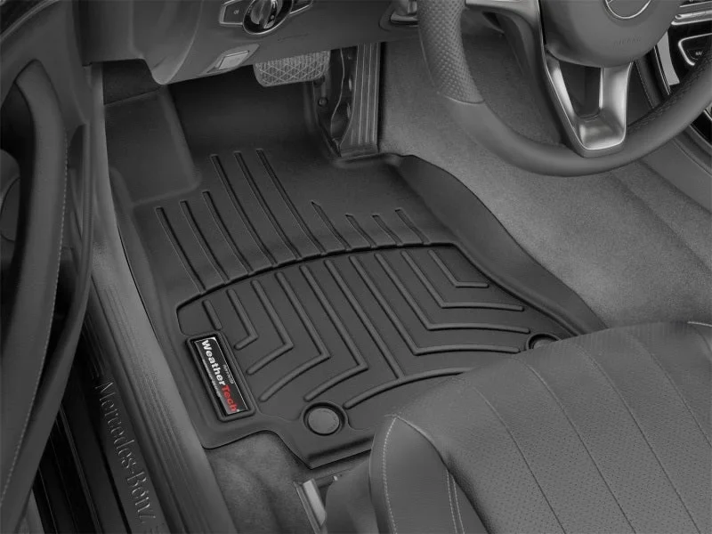 WeatherTech 17+ Mercedes-Benz E-Class Front FloorLiner - Black - Back View
