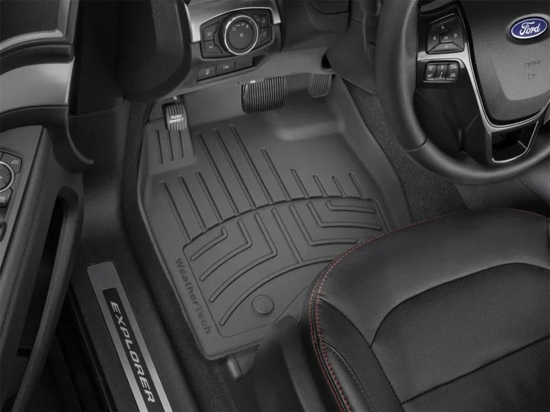 WeatherTech 17+ Ford Explorer Front FloorLiner HP - Black - Additional View 5