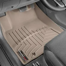 WeatherTech 2018+ Hyundai Elantra GT Front FloorLiner - Tan (Hatchback; Fits Both Auto/Manual) - Back View