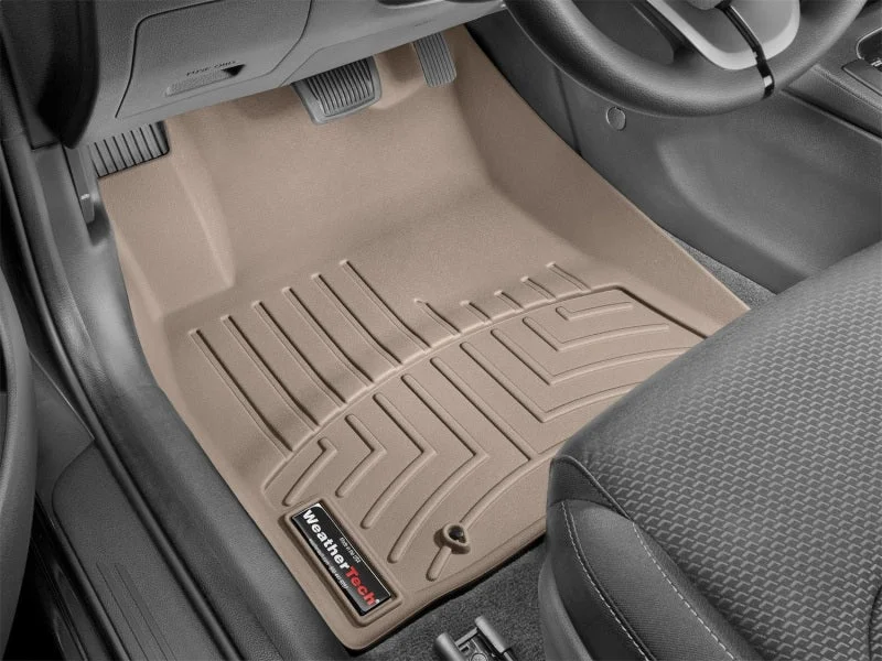 WeatherTech 2018+ Hyundai Elantra GT Front FloorLiner - Tan (Hatchback; Fits Both Auto/Manual) - Back View